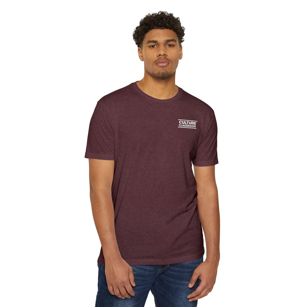 T-Shirt — Minimal 'Culture' Chest Logo Tee (Cream)