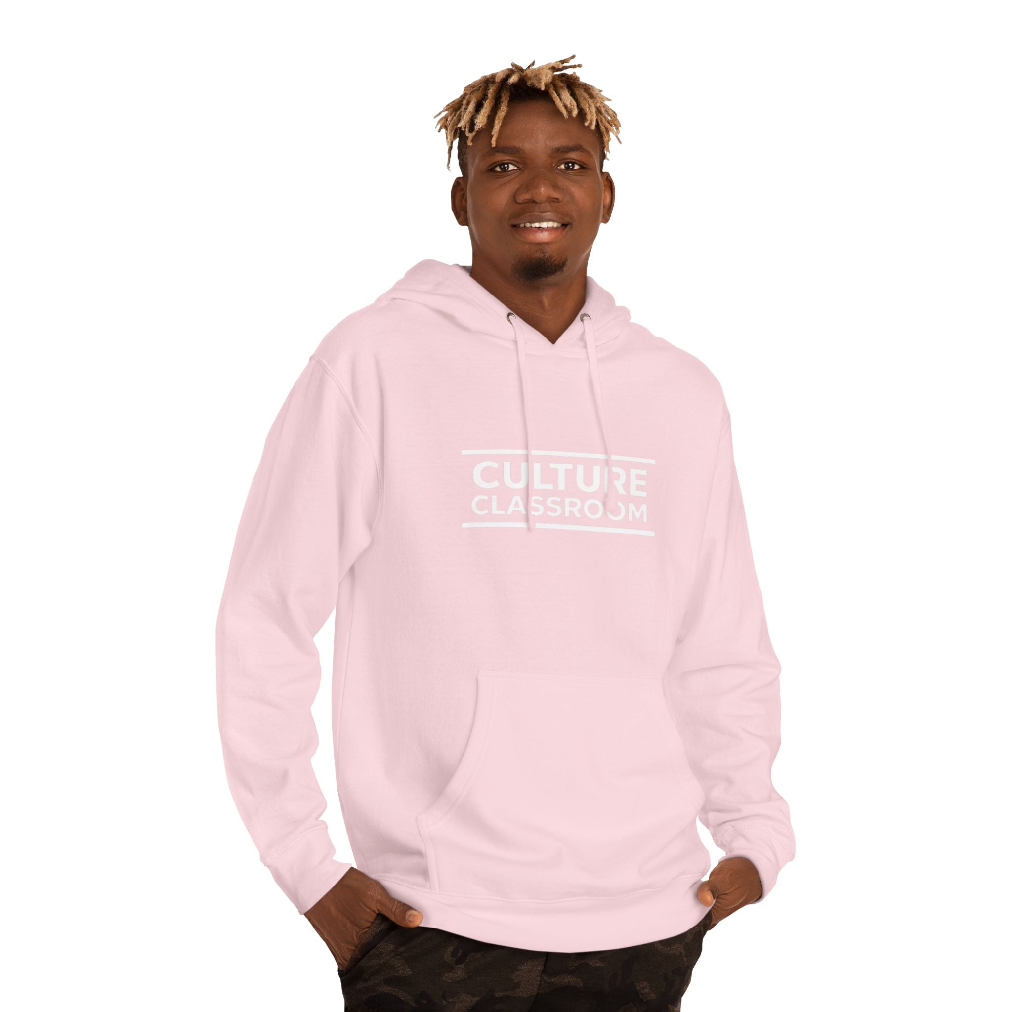 White Classic Hoodie - Comfortable Plain Pullover Sweatshirt