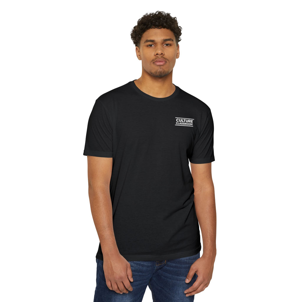 T-Shirt — Minimal 'Culture' Chest Logo Tee (Cream)