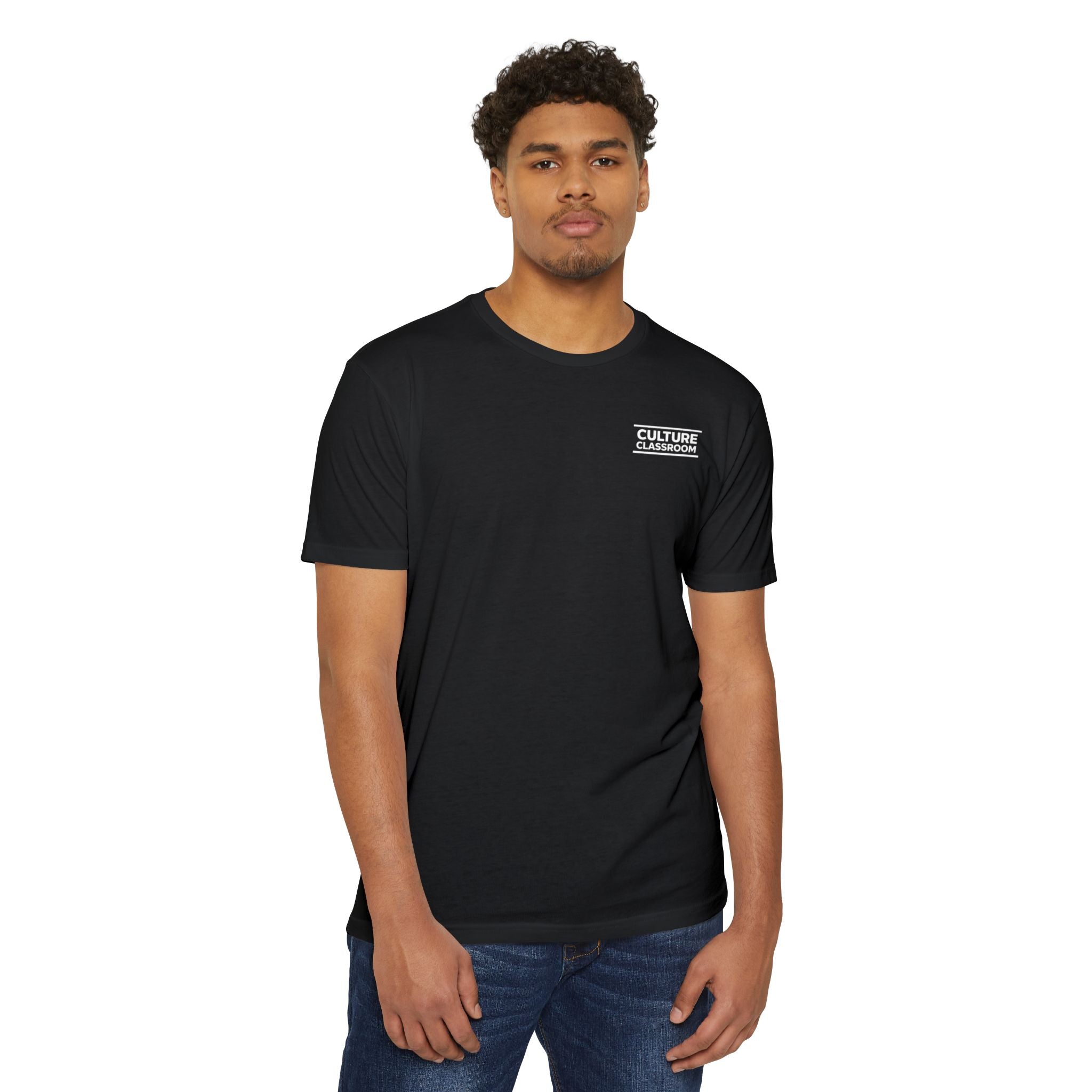 T-Shirt — Minimal 'Culture' Chest Logo Tee (Cream)