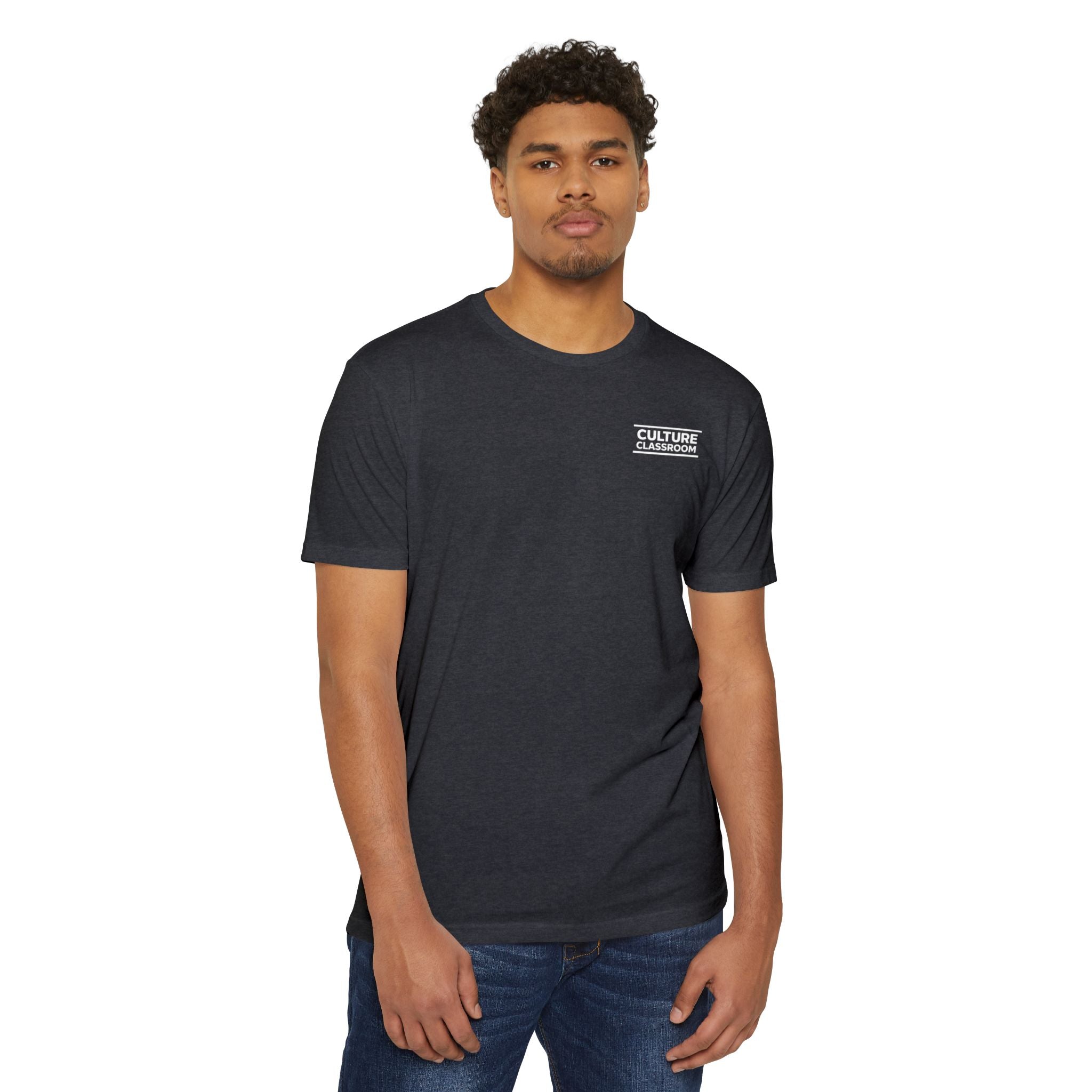 T-Shirt — Minimal 'Culture' Chest Logo Tee (Cream)