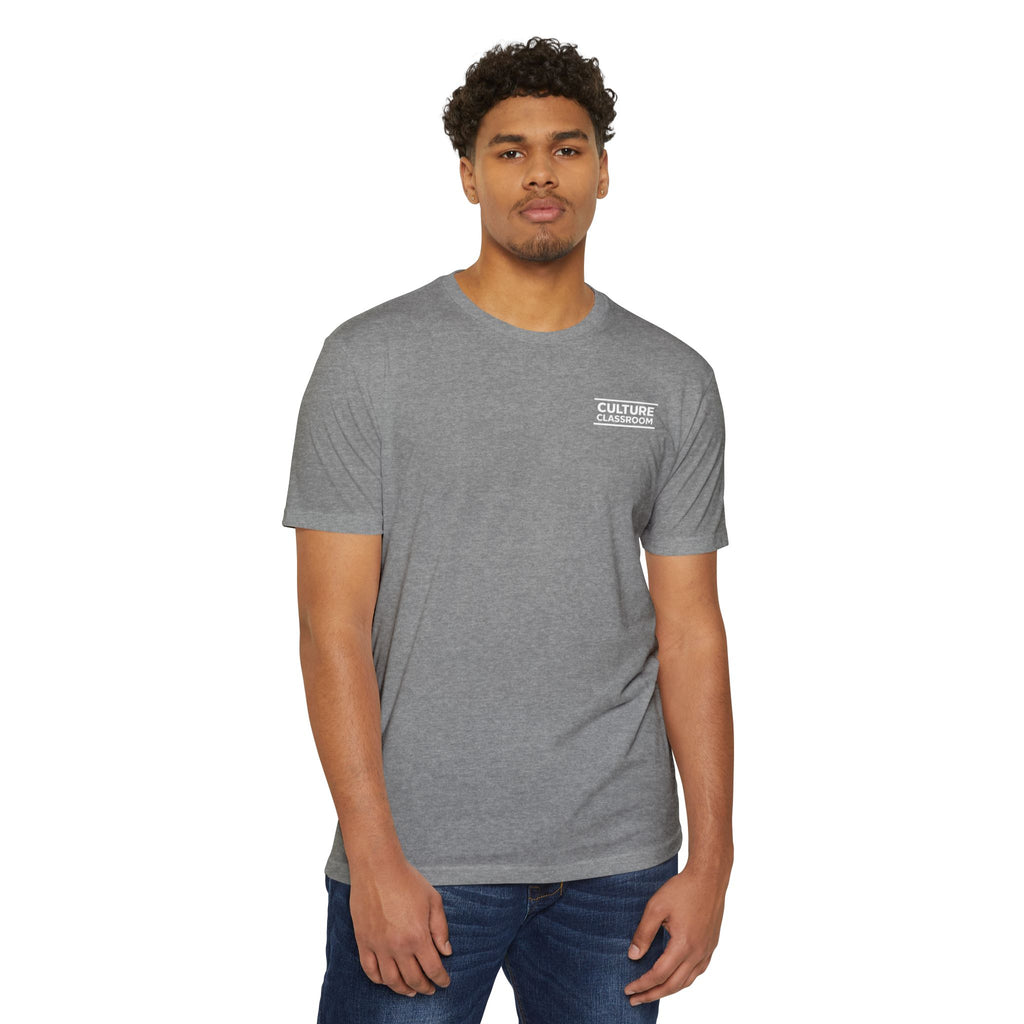 T-Shirt — Minimal 'Culture' Chest Logo Tee (Cream)