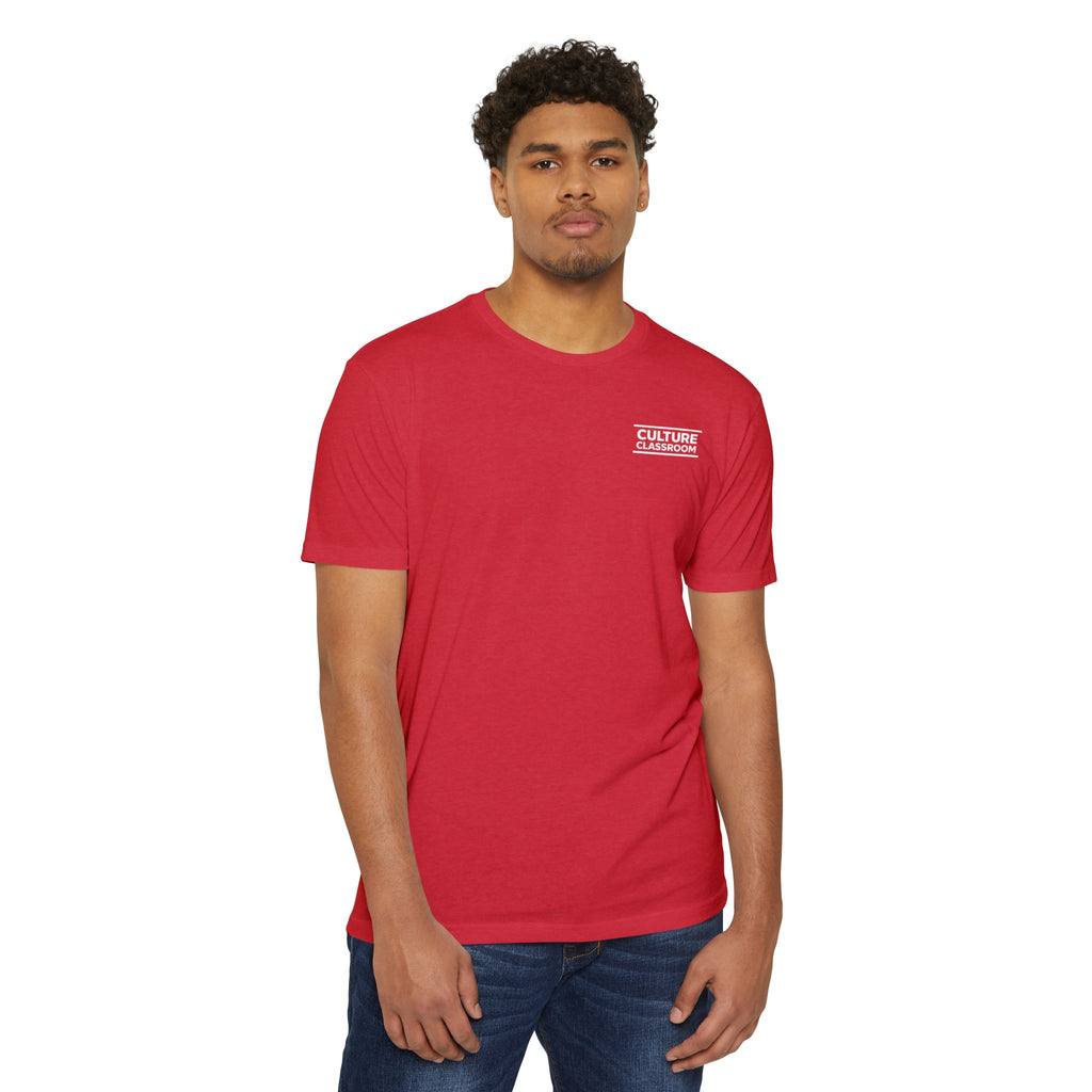 T-Shirt — Minimal 'Culture' Chest Logo Tee (Cream)