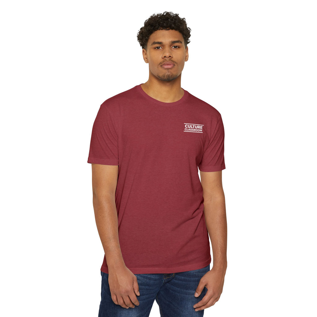 T-Shirt — Minimal 'Culture' Chest Logo Tee (Cream)