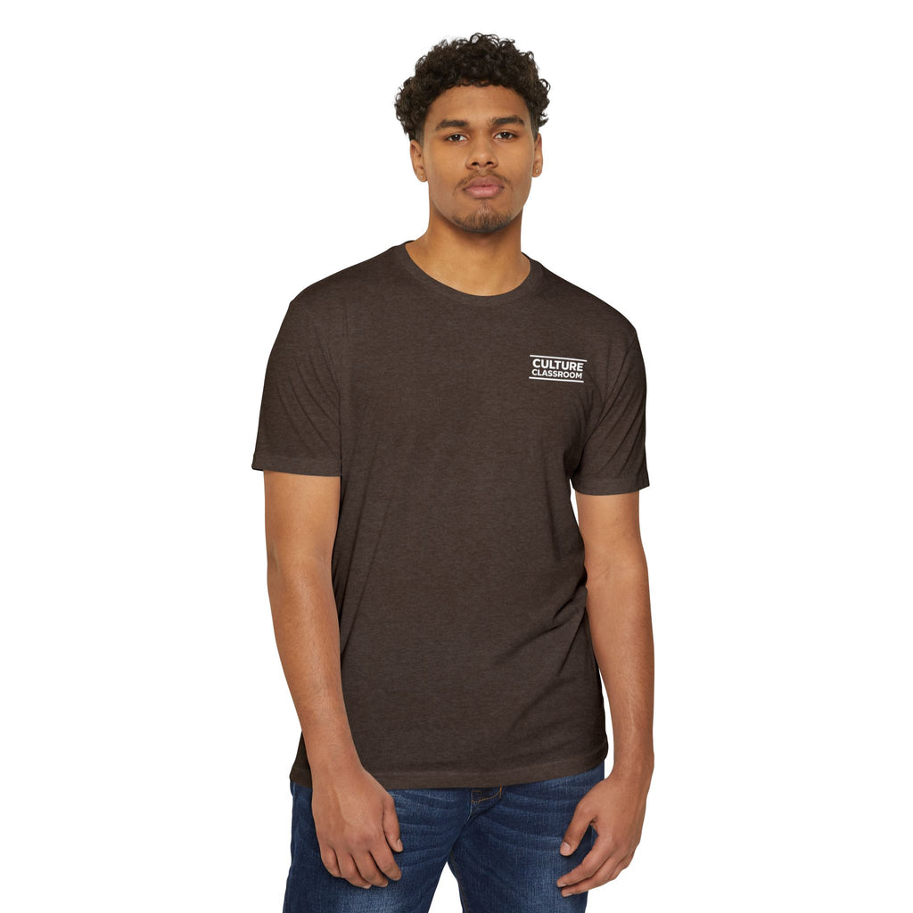 T-Shirt — Minimal 'Culture' Chest Logo Tee (Cream)