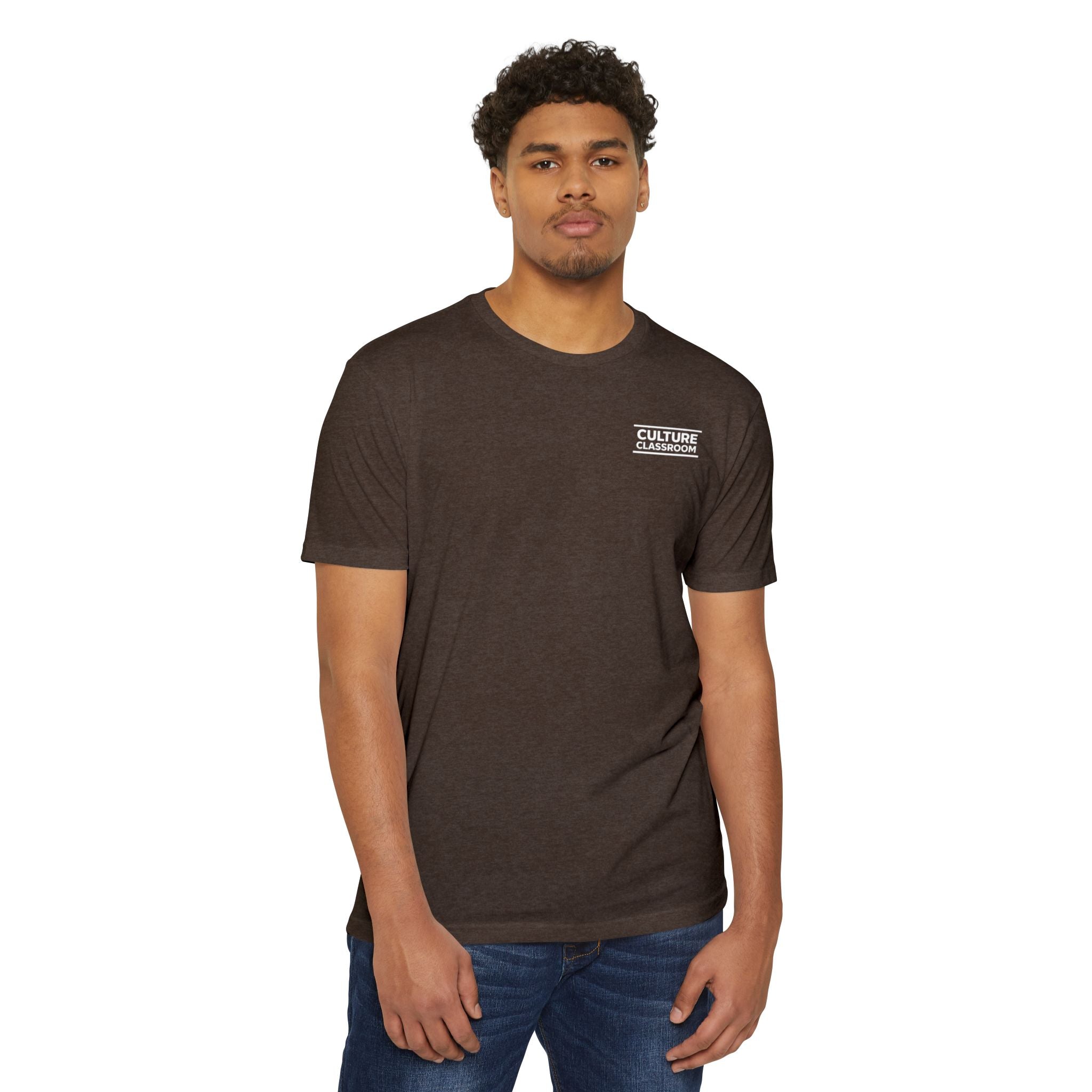 T-Shirt — Minimal 'Culture' Chest Logo Tee (Cream)