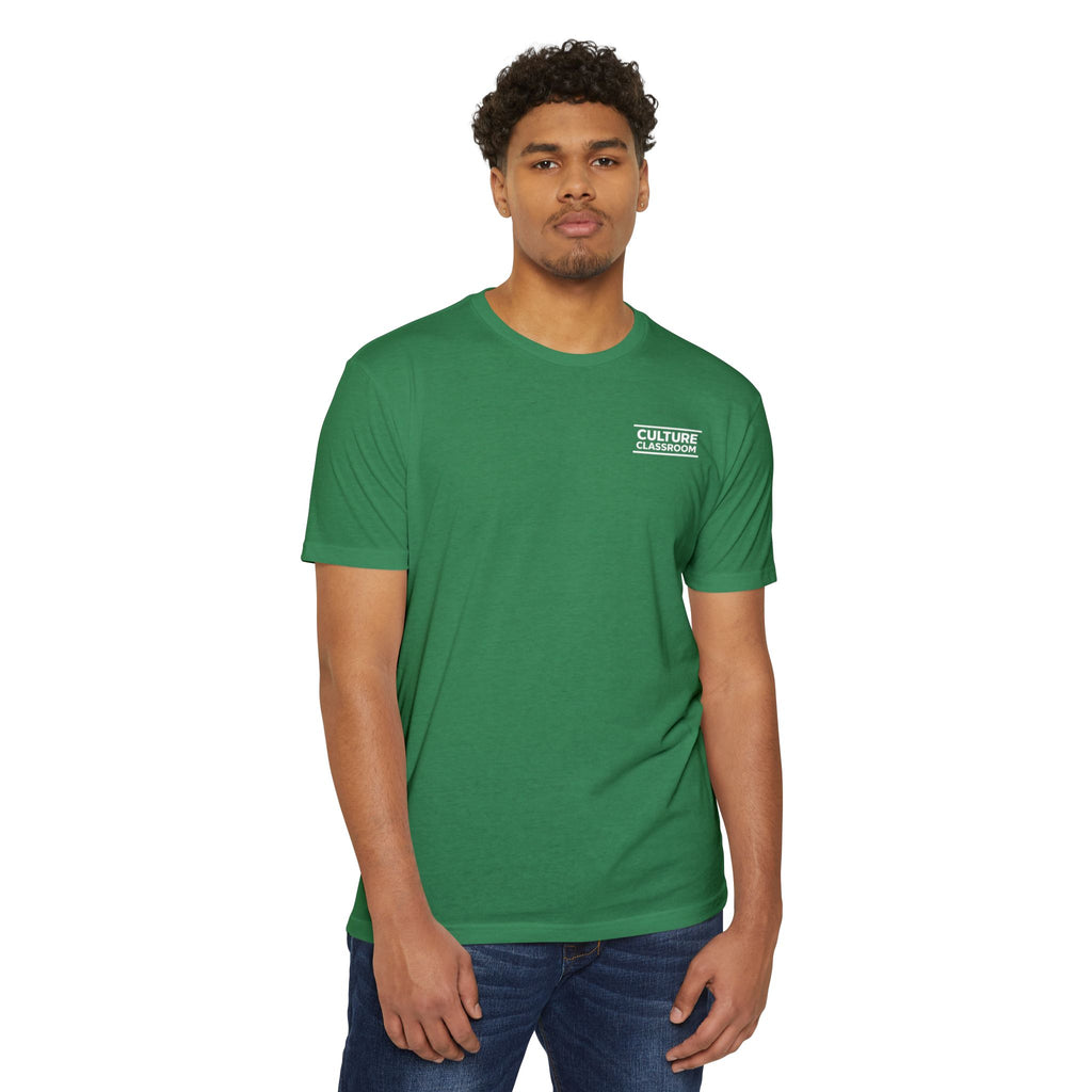 T-Shirt — Minimal 'Culture' Chest Logo Tee (Cream)