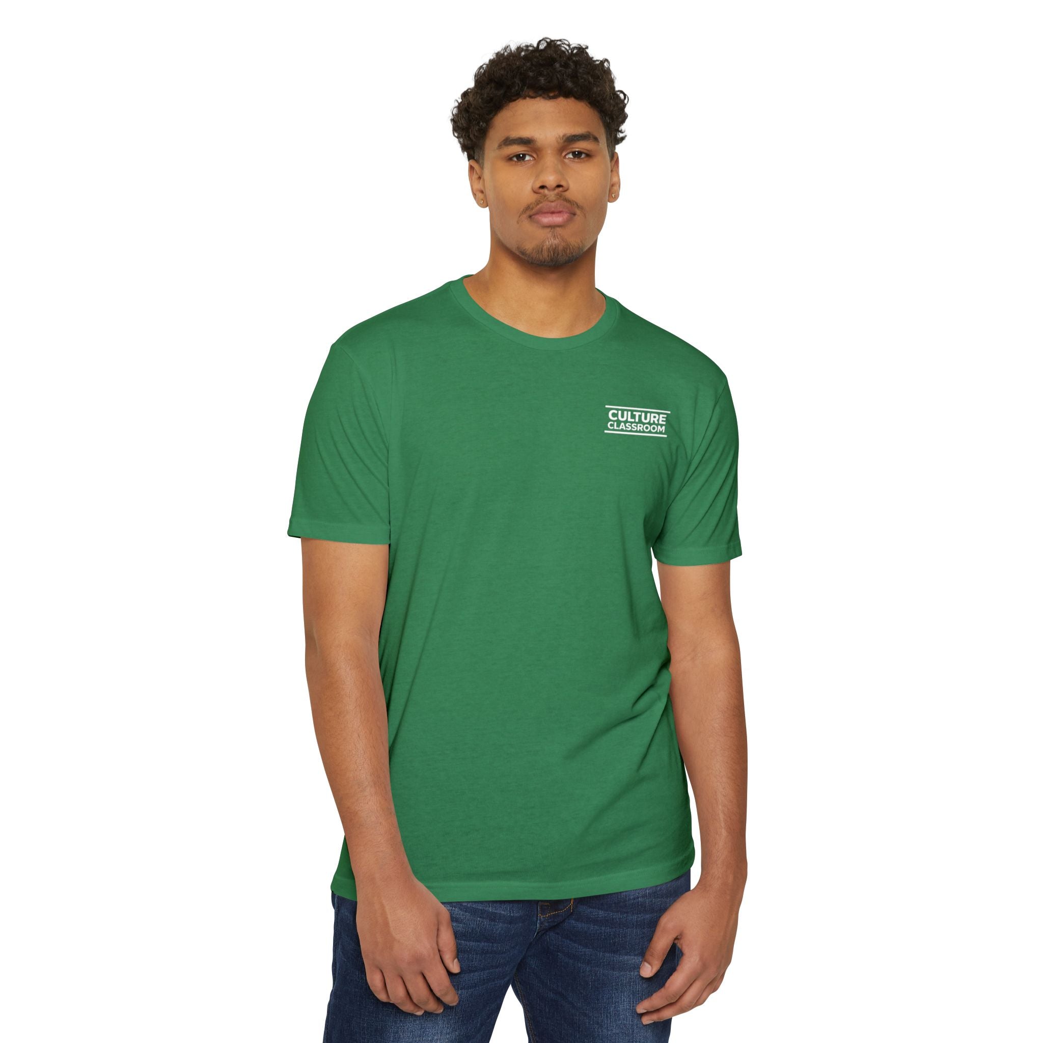 T-Shirt — Minimal 'Culture' Chest Logo Tee (Cream)